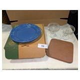 NIB (4) Cornflower Longaberger Luncheon Plates, +