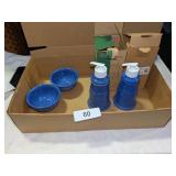 (2) NIB Cornflower Longaberger Soap Dispensers &