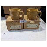 (2) NIB Butternut Longaberger Soup Mugs