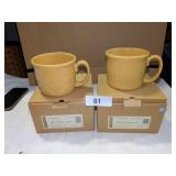 (2) NIB Butternut Longaberger Soup Mugs