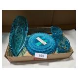Assorted Wheaton Plates, Serving Dish &