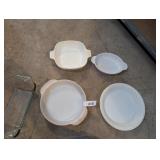 (2) Corelle Dishes, Fireking & Pyrex Baking Dishes