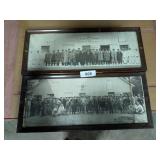 (2) Vintage Framed Photos of The Rotarians