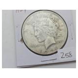 1924 Peace Silver Dollar