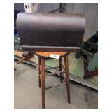 Vintage Wooden Curved Top Hinged Box-