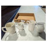 (4) Vintage Small Pitcher & Creamers