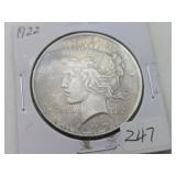 1922 Peace Silver Dollar