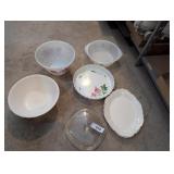 Fire King Mixing Bowl, Glass Baking Dish & Other
