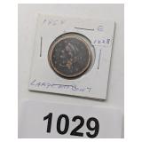 1854 Large One Cent Coin