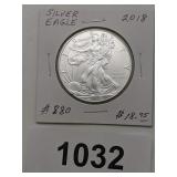 2018 Silver Eagle 1 Dollar Coin