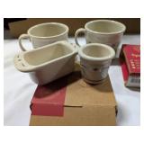 NIB Blue Longaberger Soup Mugs, +