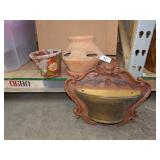Vintage Syroco Wall Planter, Pot Marked Mexico &