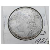 1921 D Morgan Silver Dollar