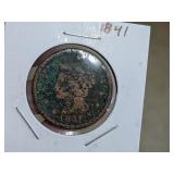 1841 Large One Cent Coin