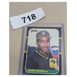 DonRuss 87 Barry Bonds Baseball Card in