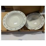 (4) NIB Longaberger 20 oz Blue Pasta Bowls