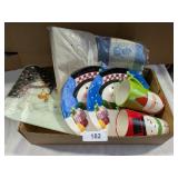 Christmas Plates, Mugs, Table Cloth, +