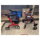 (2) Folding Assist Walkers w/ Seats