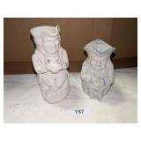 (2) Vintage Toby Mugs - (1) Pfaltzgraff