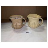 (2) Vintage Pfaltzgraff Toby Mugs