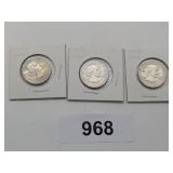 (3) 1979 P Susan B Anthony Dollars