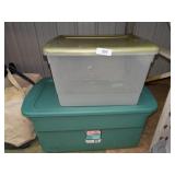 (2) Storage Totes w/ Lids