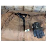 3XL Insulated Lining Berne Coat & Gloves
