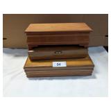 (3) Wooden Boxes