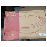 Longaberger 3 Qt. Blue Roaster NIB