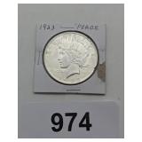 1923 Peace Silver Dollar
