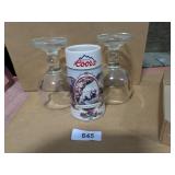 (2) Anchor Hocking 18 oz Schooner Glasses &