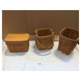 (3) Longaberger Baskets