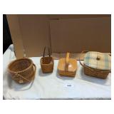 (3) Longaberger Baskets (1) Other Basket