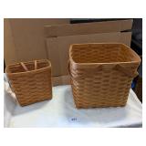 (1) Bradford Basket Co. & (1) Longaberger Basket
