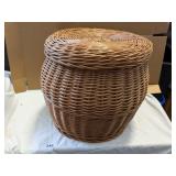Large Wicker Basket w/ Lid