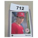 Upper Deck 1988 Todd Zeile Baseball Card in