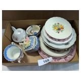 Assorted Vintage Plates, Salt Shaker & More