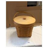 Longaberger Basket w/ Lid & Protective Insert
