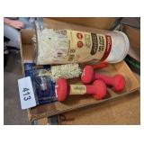 Zip Ties, Hand Weights & Light Bulb