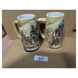 (2) Birth of a Nation Beer Steins Budweiser