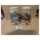 (2) Birth of a Nation Beer Steins Budweiser
