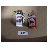 (2) Budweiser Christmas Ornaments