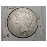 1922 Peace Silver Dollar