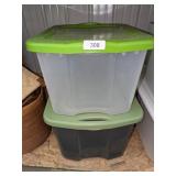 (2) Storage Totes w/ Lids