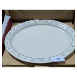 NIB Blue Longaberger Turkey Platter