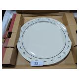 NIB Blue Longaberger Cake Plate