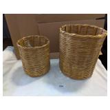 (2) Wicker Baskets