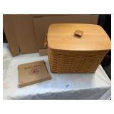 Longaberger Basket w/ Protective Insert &
