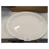 Gibson Home Fruitful White Stoneware Platter