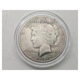 1922 S Peace Silver Dollar